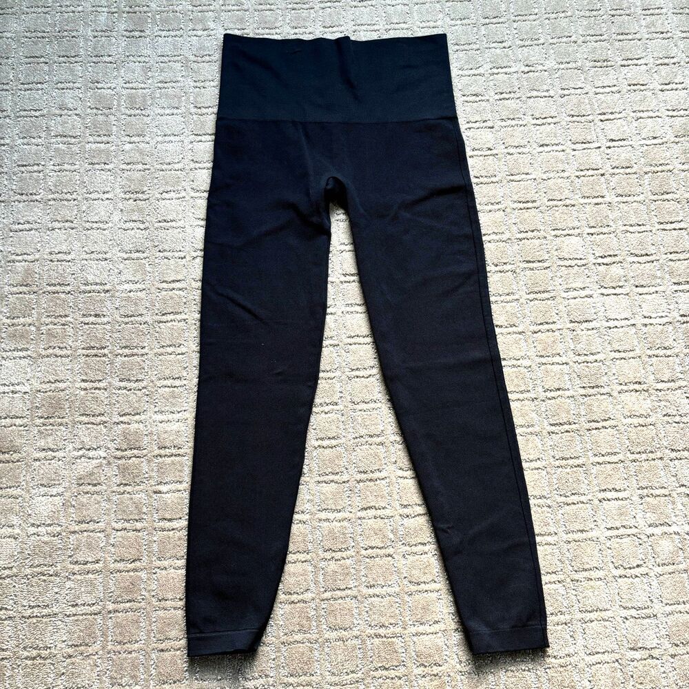Spanx Shaping Legging Womens XL X-Large Black Compressive Stretch Ankle Staple